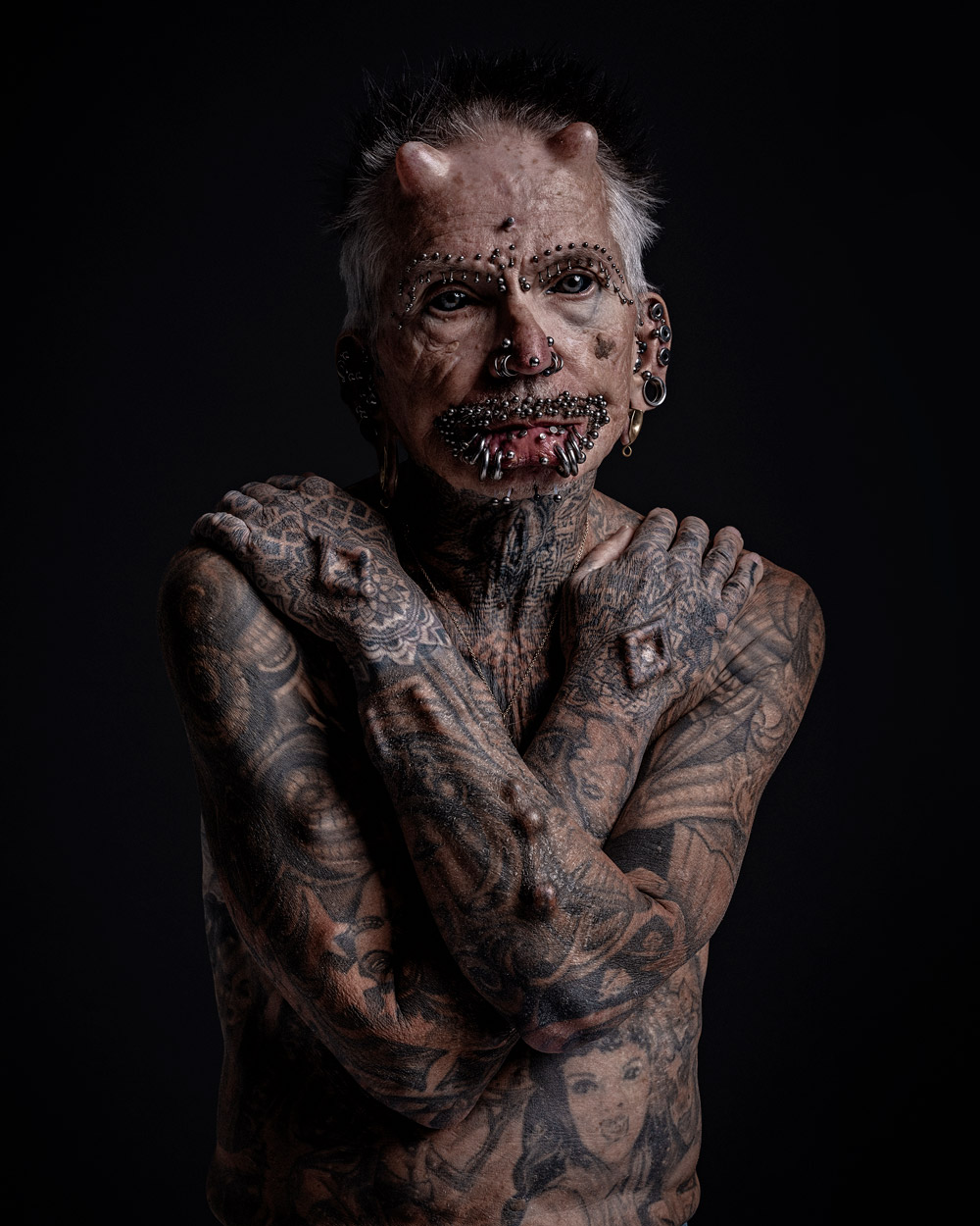 BERLIN FACES SAM YARIDIRECTOR AND PHOTOGRAPHER ROLF BUCHHOLZGUINNESS WORLD RECORDS MOST PIERCED MAN